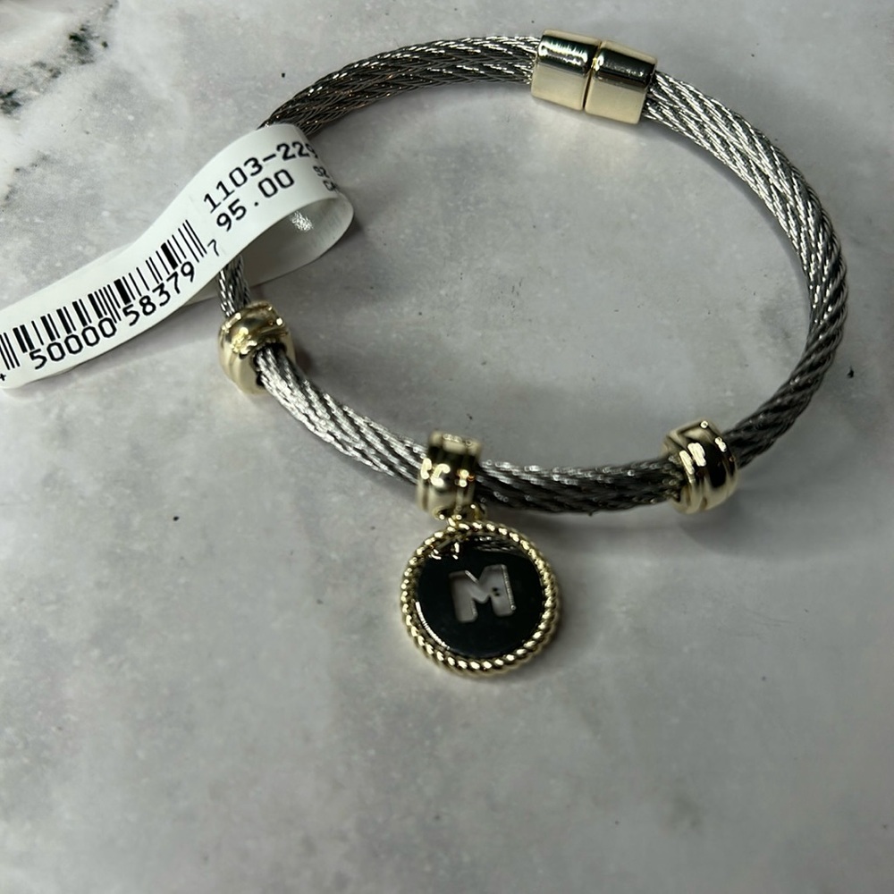 Silver Initial Charm Bracelets - image 2